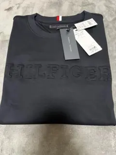 TOMMY HILFIGER ブラック Tシャツ メンズＬ　新品未使用タグ付