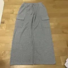 me+em selectグレー スウェット カーゴパンツ
