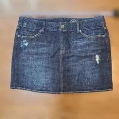 24_GAP 1969 ダークデニム ミニスカート