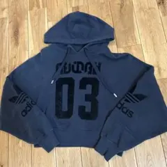 adidas オリジナルス　フード付きパーカー 03 ダークグレー S