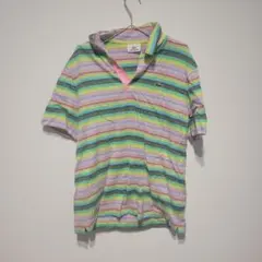 LACOSTE ストライプ ポロシャツ サイズ2