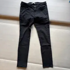 ユニクロ UNIQLO ストレートジーンズ ブラック メンズ 71㎝ カジュアル