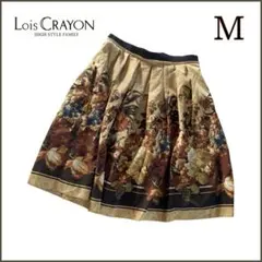 Lois CRAYON 花柄フレアスカート M クリーニング済み レトロのサムネイル