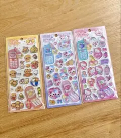 【即購入OK】平成はっぴーフォン　シール　ステッカー　シール帳　シール交換