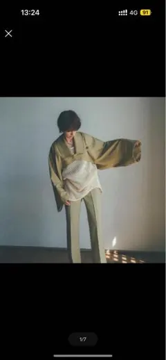 clane ノーカラージャケット