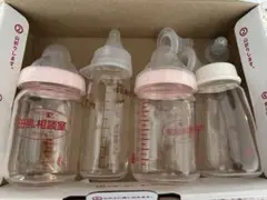 哺乳瓶 4本セット ガラス製 産院母乳実感　母乳相談室