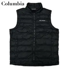 【美品】Columbia コロンビア ダウンベスト 2XL相当 黒 ロゴのサムネイル