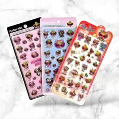 3D立体シール 3枚セット ハードタイプ 硬いシール