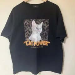 WCJ キャットパワーtシャツ ブラックのサムネイル