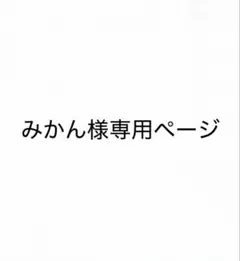 みかん様専用ページ