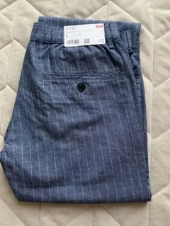 Sサイズ UNIQLO リネンブレンドイージーパンツ／ストライプ