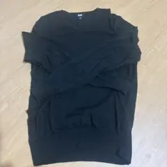 UNIQLO ダークグリーン　Vネック セーター M