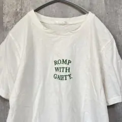 RETRO GIRL 刺繍入り Tシャツ 白 コンパクト レディース 半袖のサムネイル
