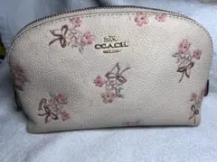 COACH 花柄ポーチ