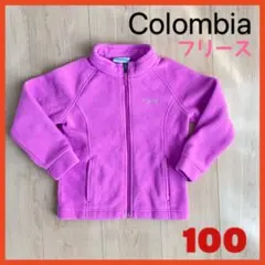 美品　Colombia フリースジャケット　アウター　100 4T ピンク