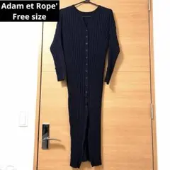 【美品】Adam et Rope' アダムエロペ ニットスリットワンピ