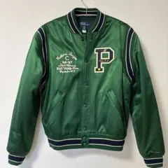 POLO ラルフローレン緑 サテンジャケット