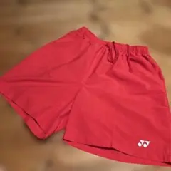 超美品】 YONEX ハーフパンツ ユニM レッド 廃盤モデル 希少モデル
