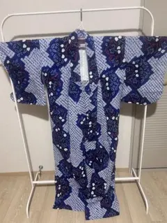 b782 化繊 大衆演劇 舞台衣装 麻の葉柄 巻帯付 未使用しつけ付極美品