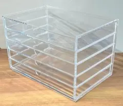 無印良品　重なるアクリルケース　5段 クリアケース 横型 引き出し　②