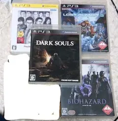 PS3ソフト4本セット(ダークソウル、バイオ6、ロスプラ3、龍が如く4)