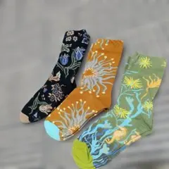 ETSMON ハイクルー丈　レディースソックス　3足セット