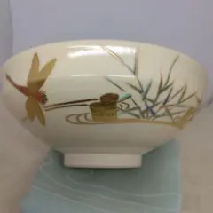 茶道具 鳴滝窯 橋本城岳作 色絵 蓮の絵 茶碗 - メルカリ