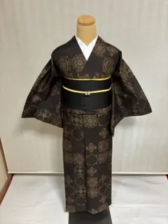 正絹 袷 大島紬 市松模様 身丈（肩から）細身 - メルカリ