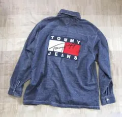 90's オールド トミーヒルフィガー ジップアップ スウェット 背ロゴ