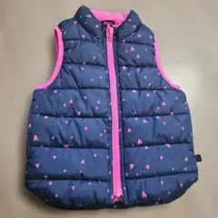 GAP ベビー ハート柄 ベスト ネイビー