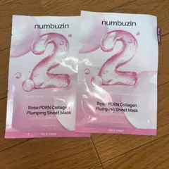 numbuzin No2 Rose PDRN コラーゲン シートマスク　 2枚のサムネイル