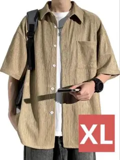 シャツ メンズ 半袖 ゆったり 吸汗速乾 通気性 無地 シンプル カジュアル