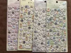 おばけーぬ　かわいいキャラクターシール 4シートセット　ぷくぷくシール