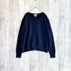 H&M エイチアンドエム　カーディガン　薄手　ブラック　サイズLL 上品　春