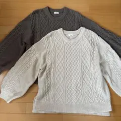 レディースセーター2枚セット フリーサイズ