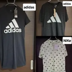 adidas　NIKE　レディースT シャツ３枚セット Lサイズ　新品