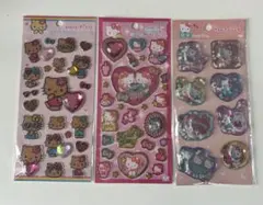 ウォーターシール　キティ　ジュエルシール　キラキララインストーンシール