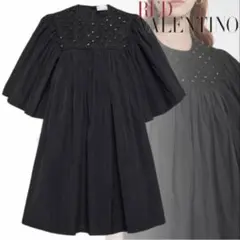 VALENTINO ノースリーブワンピース レース 40 襟付き リボン - メルカリ