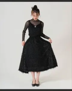 Acka. sheer shoulder dress 結婚式 2次会 - メルカリ