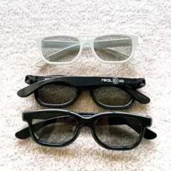 3D映画用メガネ realD 3個セット　LG