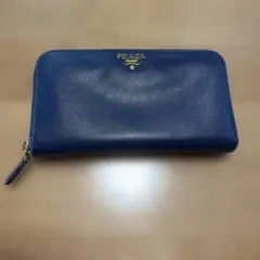 PRADA ネイビー 正規品　236 サフィアーノレザー 長財布