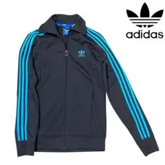 【希少】アディダス トラックジャケット 茶色×水色 ヨーロッパTT M サイズ