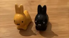 ミッフィー　箸置きセット 黒　オレンジ