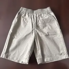 GU ハーフパンツ 150cm ライトカーキ