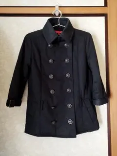 TOMMY HILFIGER 黒ミリタリージャケットピーコート