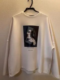 LUCY WEGO 長袖プルオーバー アートプリント ホワイト M