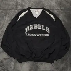 ピステ　プルオーバー　ナイロンジャケット　スポーツ　プリント　古着