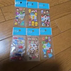 ディズニーキャラクター　ぷっくりシールミニ　ミッキーほか