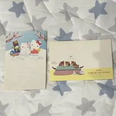 サンリオ　ハローキティ　年賀　午年　ポストカード　2002年　平成レトロ
