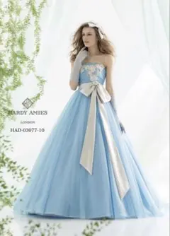 HARDY AMIES 水色カラードレス HAD-03077-10